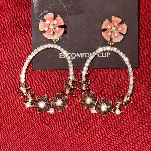 Anne klein ez-comfort clip clip on earrings